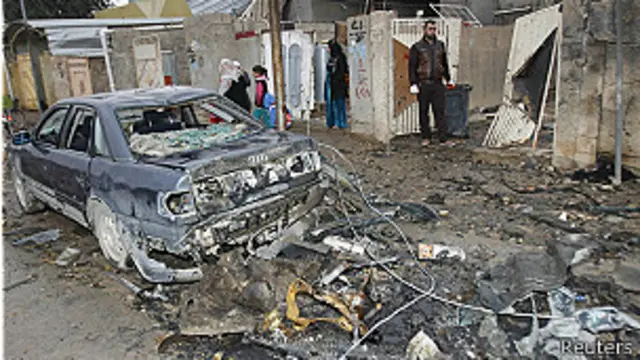 Zona destruida por una bomba