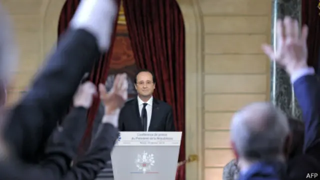 Олланд на пресс-конференции