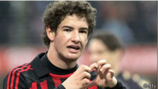 Alexandre Pato comemora gol pelo Milan / Crédito da Foto: Getty