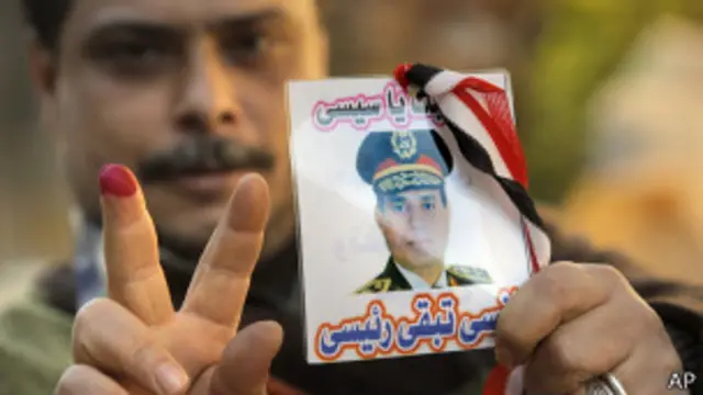 یکی از طرفداران سیسی