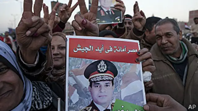 Partidarios del general Sisi