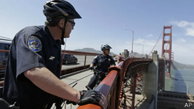 Patrulla en el puente Golden Gate