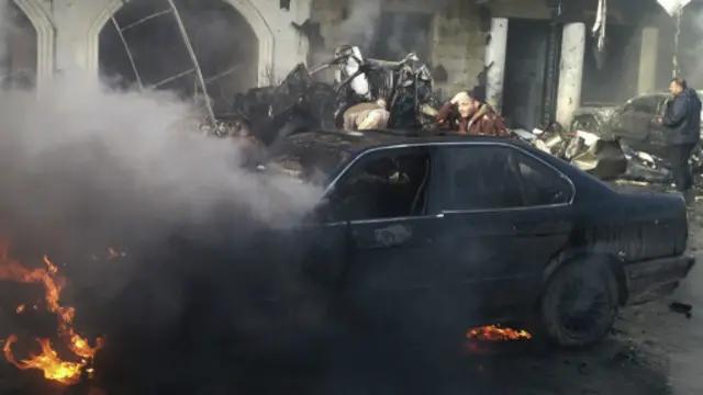 Dampak ledakan di Lebanon