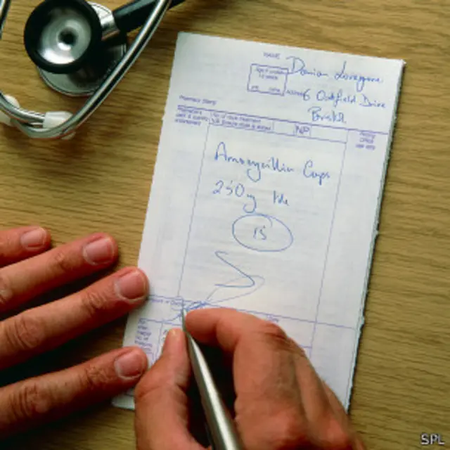 Receta antibióticos