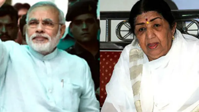 اس موقعے سے لتا کے ساتھ نریندر مودی سٹیج پر ہونگے