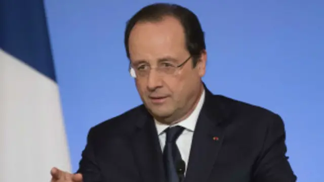 François Hollande, le chef de l'Etat français