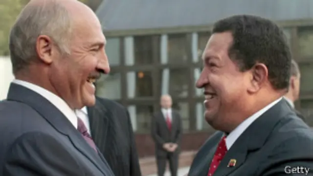 Chávez y Lukashenko