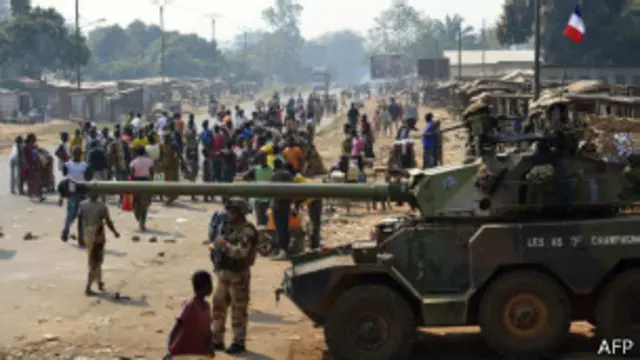 Soldados franceses en la República Centroafricana
