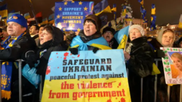 Trong các nhóm biểu tình ở Kiev có nhiều xu hướng chính trị khác nhau