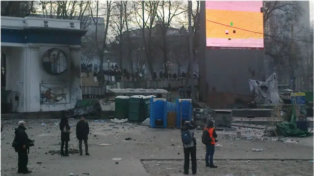 Утренние столкновения в Киеве: продолжение