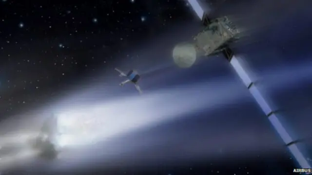 Начало посадки модуля "Филы"