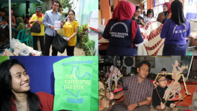 Klinik asuransi sampah, perca, diet kantong plastik dan desa wayang