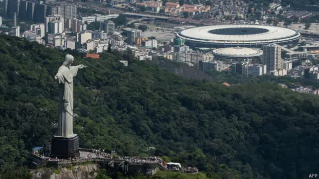 Turismo no Corcovado. Foto: AFP