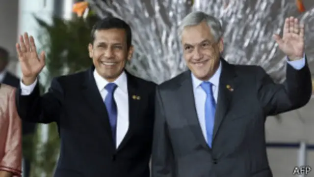 Humala y Piñera (foto de archivo)
