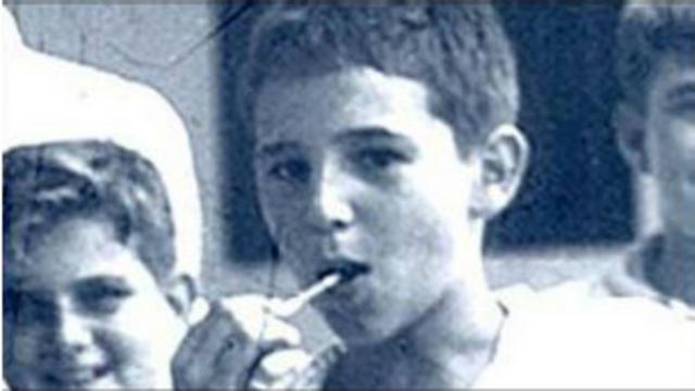 Fotografía de infancia de Fidel Castro