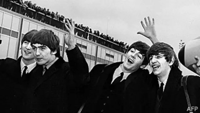 Los Beatles en el aeropuerto John F. Kennedy de Nueva York