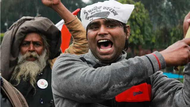 अरविंद केजरीवाल के धरना स्थल की तस्वीरें