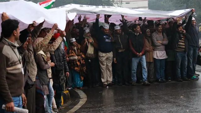 अरविंद केजरीवाल के धरना स्थल की तस्वीरें