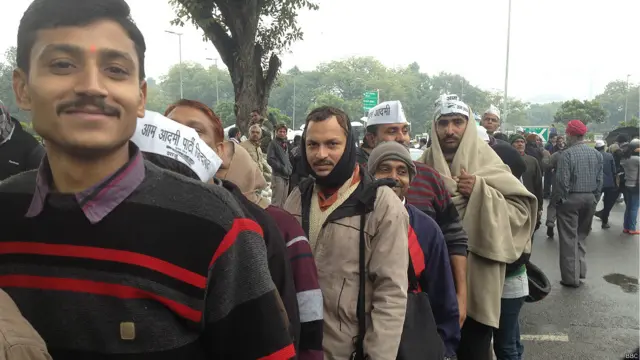 अरविंद केजरीवाल के धरना स्थल की तस्वीरें