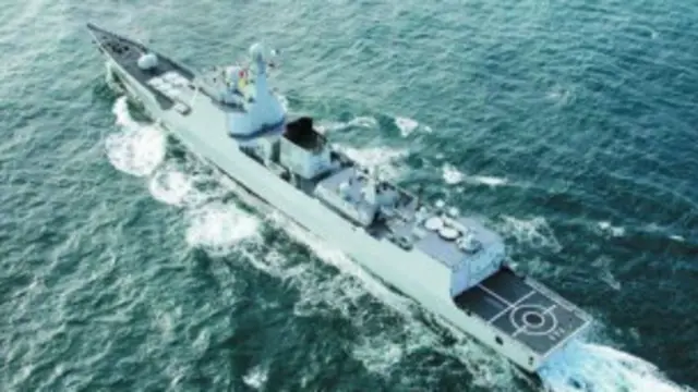 “中华神盾”系列战舰（中国新闻社图片）