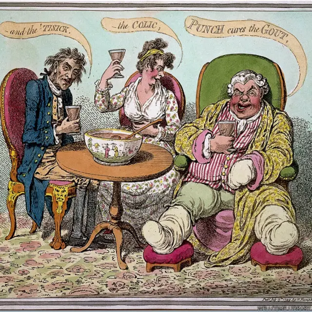 Grabado de James Gillray, 1799 / Wellcome Library