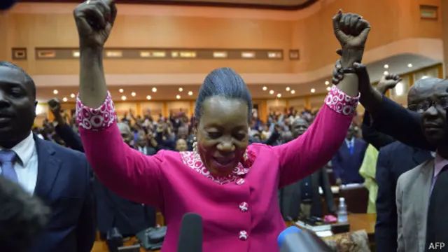 Catherine Samba-Panza, presidenta de la República Central Africana