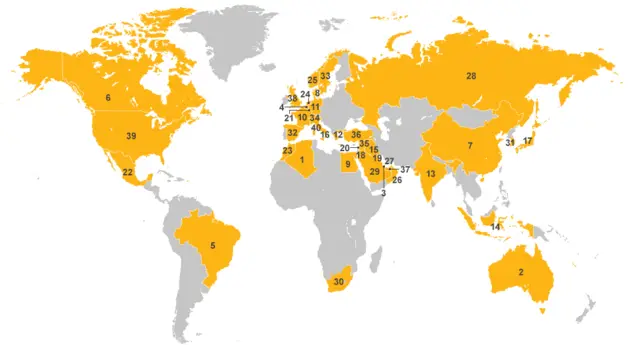 خريطة الحضور