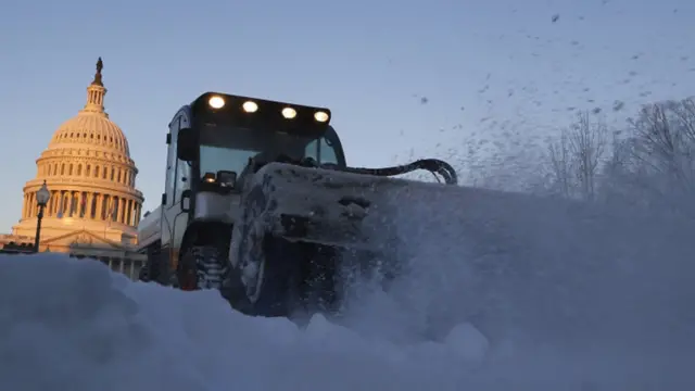 Nieve cerca del Capitolio