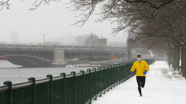 Corredor en Cambridge, Massachusetts