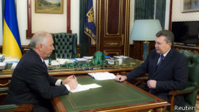 Президент Украины Виктор Янукович и председатель Верховной Рады Владимир Рыбак