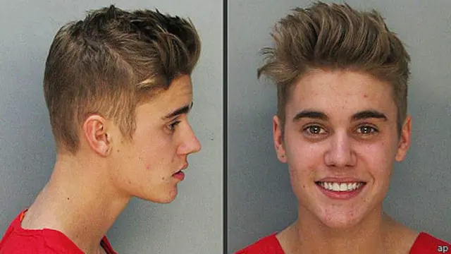 Justin Bieber mugshot
