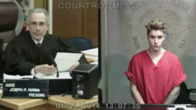 جاستین بیبر هفته گذشته هم در دادگاه حاضر شده بود