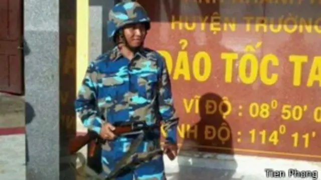 Trung úy Phan Văn Hạnh mới phục vụ ở Trường Sa 5 tháng