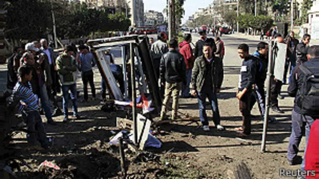 Escena de una de las explosiones