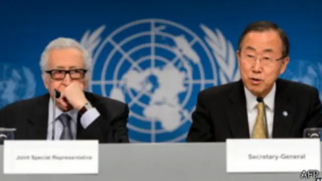 تلعب الأمم المتحدة دور الوساطة في محادثات جنيف 2