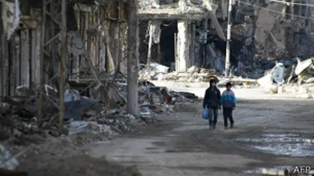 Syria tan hoang sau hơn 3 năm xung đột.