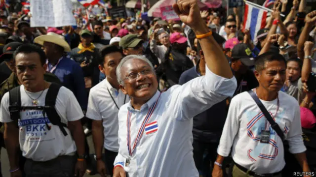Suthep Thuagsuban khi lãnh đạo biểu tình