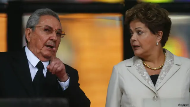 Raúl Castro e Dilma Rousseff | Crédito: Reuters