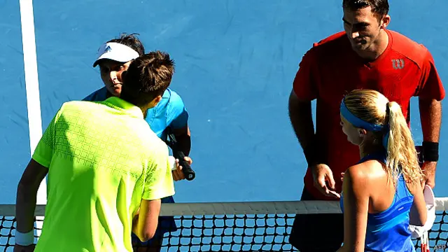 सानिया मिर्जा और होरिया तेकाऊ और अन्य खिलाड़ी