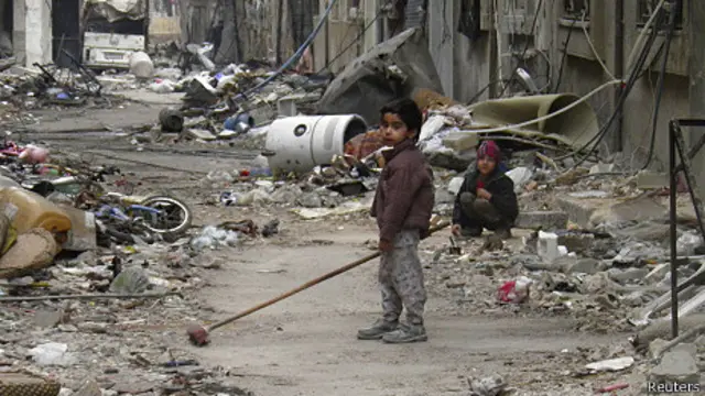 Niños en Homs