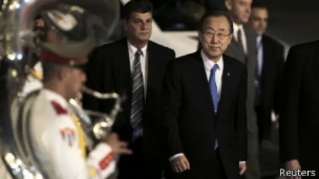 Ban Ki Moon, a su llegada hoy a Cuba