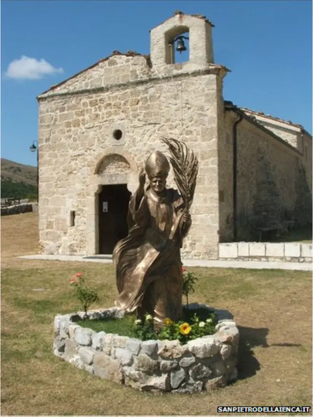 João Paulo 2º visitava o local para fugir das pressões do Vaticano
