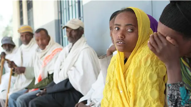 Paciente con tracoma.