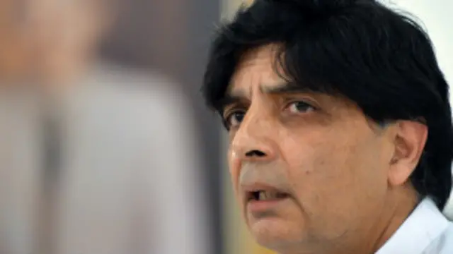 چودری نثار علی خان، وزیر کشور پاکستان