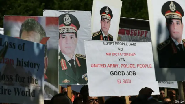 Демонстрация в Каире в поддержку Сиси