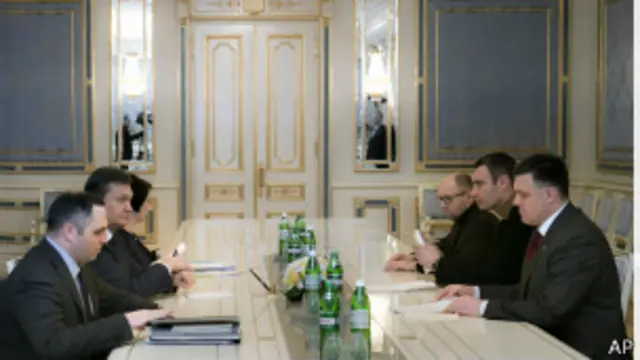 烏克蘭總統同反對派領導人舉行談判