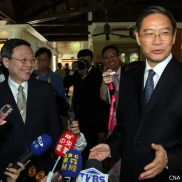 陆委会主委王郁琦将会见中共国台办主任张志军。(中央社图)