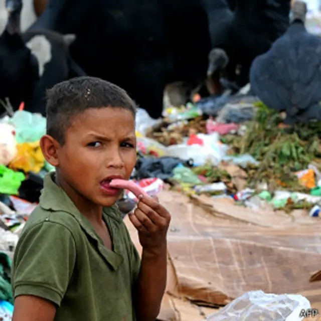 Niño en Tegucigalpa