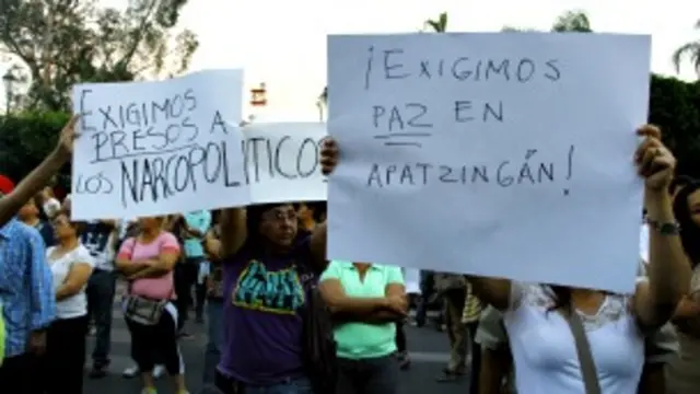 Protesta por la paz en Michoacán. Foto: AFP/Getty