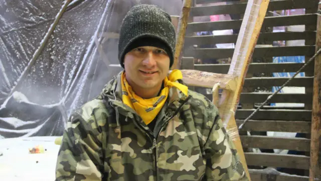 Евромайдан, ночь, морозы